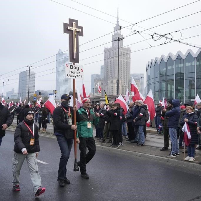 Polish nationalists hold Independence Day march in Warsaw after voters reject their worldview